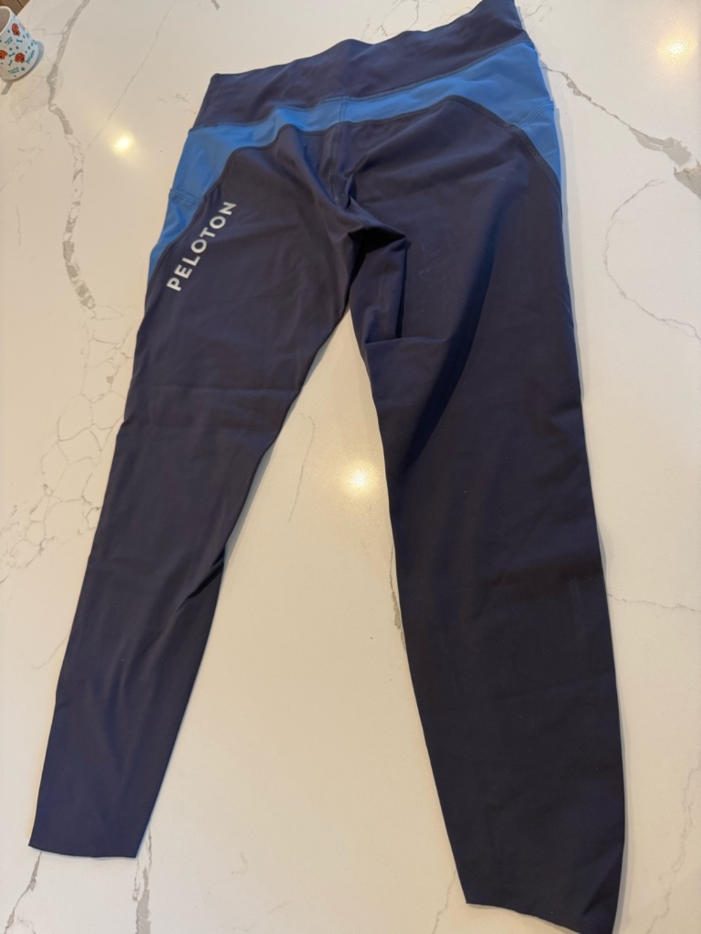 Peloton Navy and Blue Workout Bra & Leggings Set - Picture 6 of 9